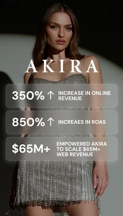 Akira paid social advertising case study