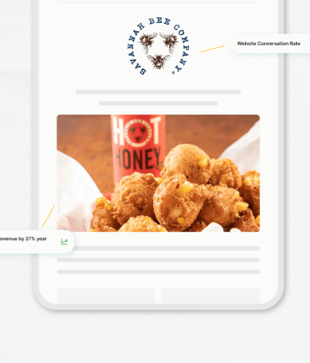 Email dashboard mockup