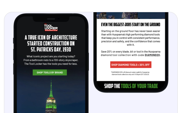 Tool Locker email campaign